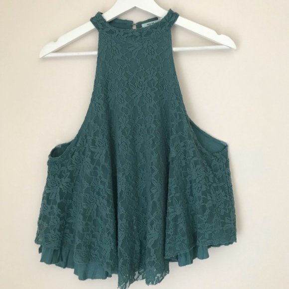 Urban Outfitters Kimchi Blue Lacey Love High Neck Tank Top - Picture 4 of 11